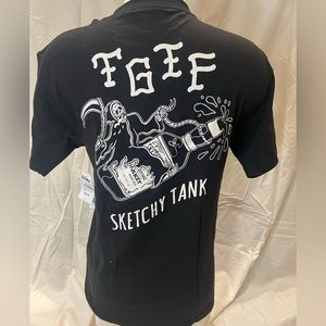 Sketchy Tank TGIF Black T Shirt